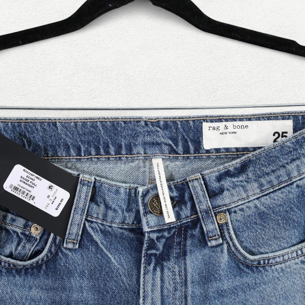 Rag & Bone The Saige Denim Jeans in Echo - Picture 8 of 8